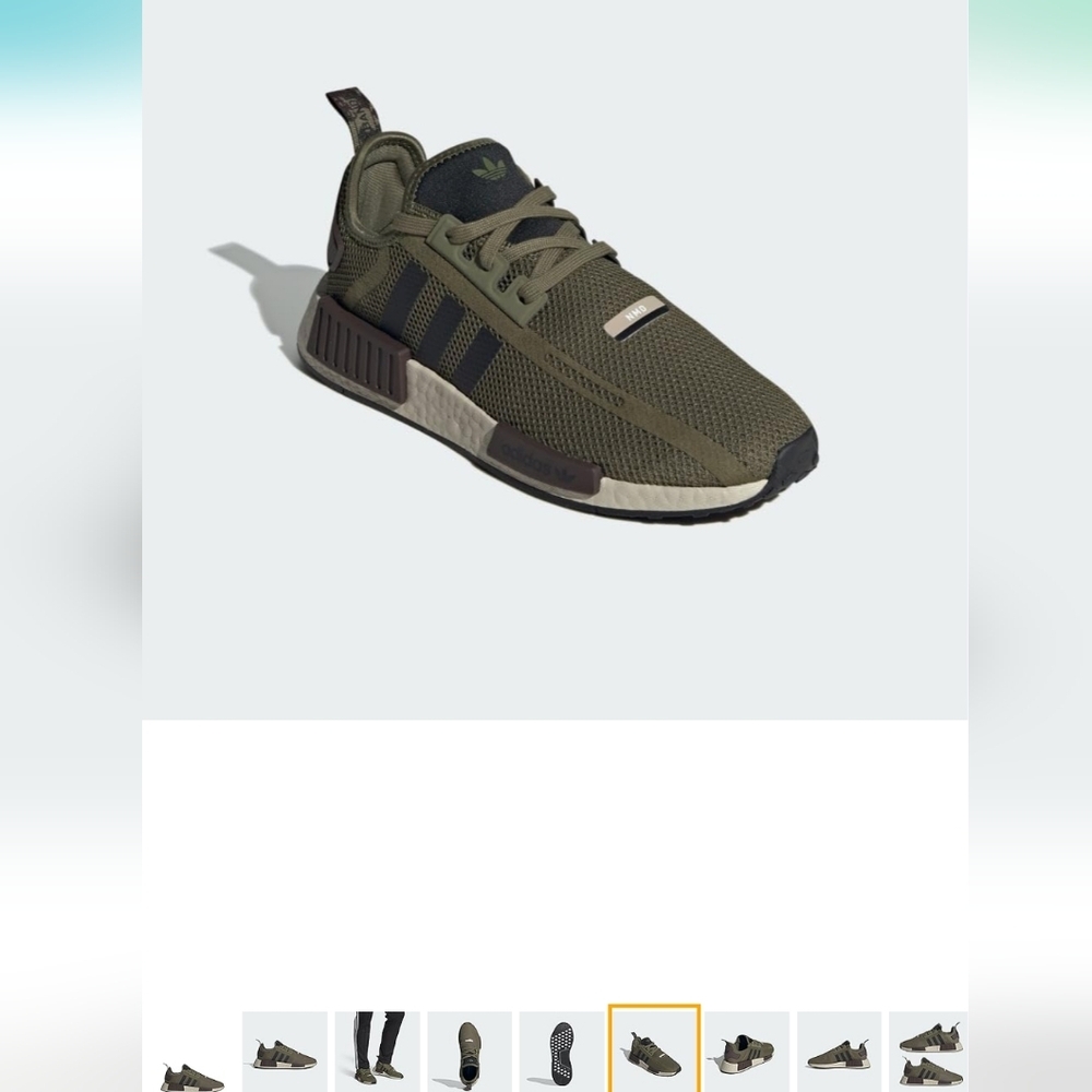 Adidas Mens Olive Green NMD Sneakers EUC - Picture 16 of 16
